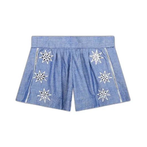 Chloe' Embroidered Star Pattern Short