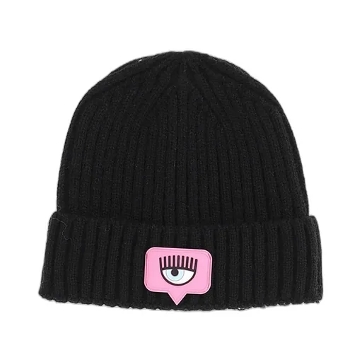 Chiara Ferragni Kids Logo Patch Knitted Beanie