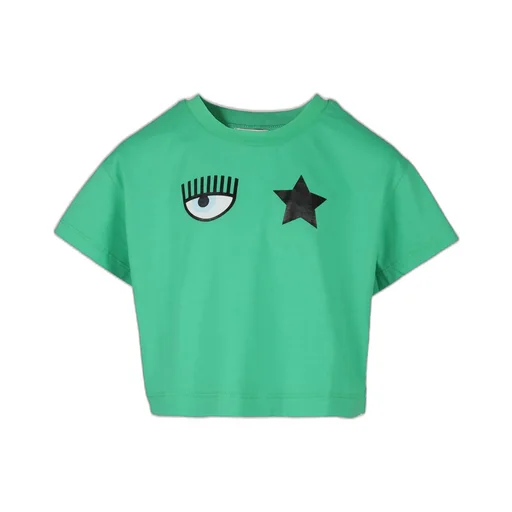 Chiara Ferragni Kids Eye Star Crop Top