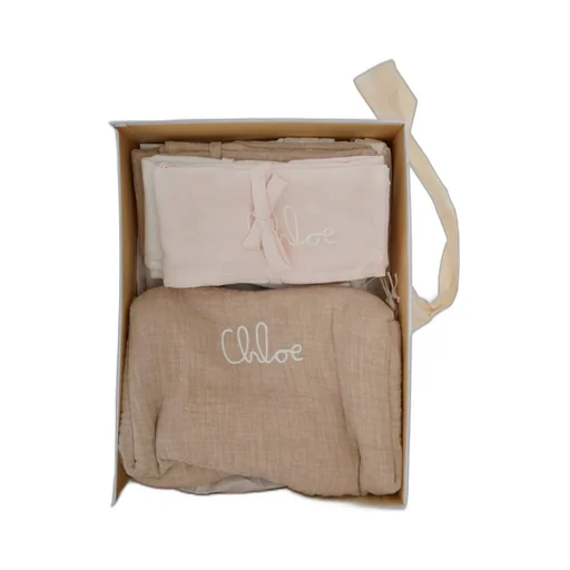 Chloé Kids Pack Of Three Logo Embroidered Box Set