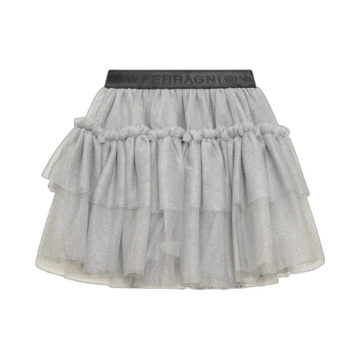 Chiara Ferragni Kids Logo-Waistband Tulle Skirt