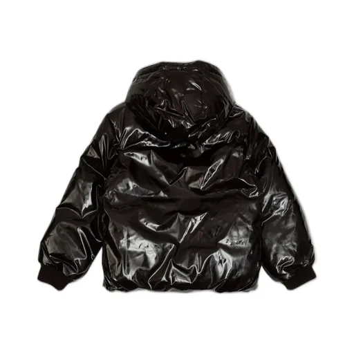 Chloé Kids Shiny Hooded Puffer Jacket