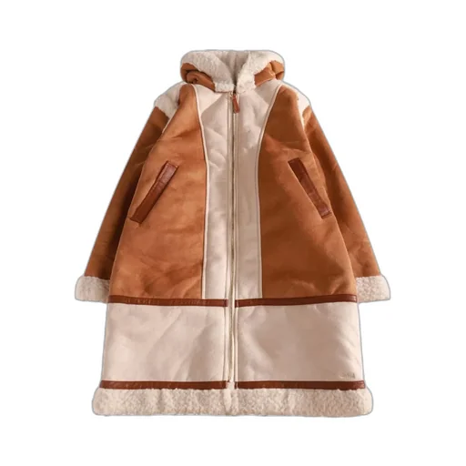 Chloé Kids Zip-Up Straight Hem Coat
