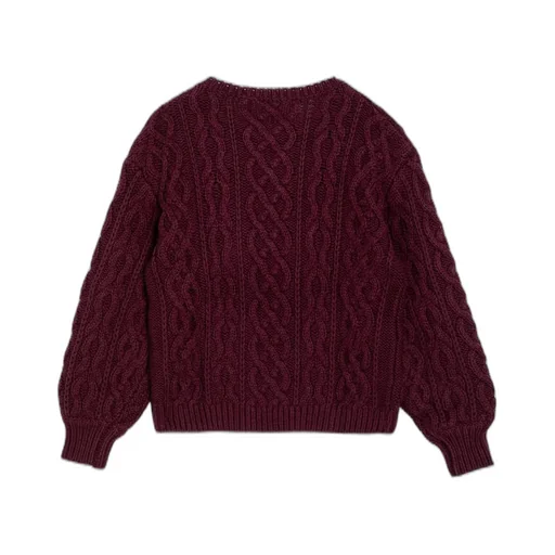 Chloé Kids Cable-Knit Crewneck Jumper