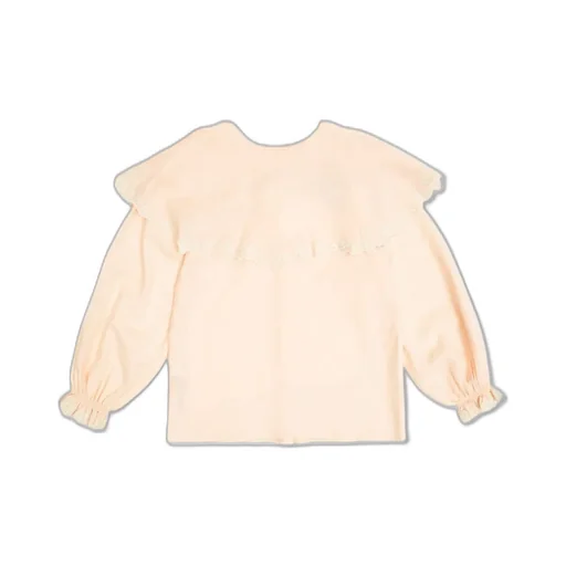 Chloé Kids Floral Embroidered Cap Sleeved Blouse