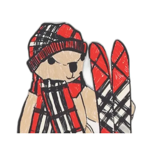 Burberry Kids Ski Bear Crewneck T-Shirt