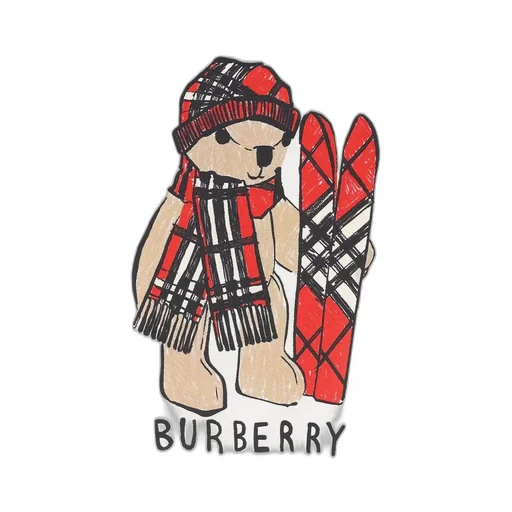Burberry Kids Ski Bear Crewneck T-Shirt