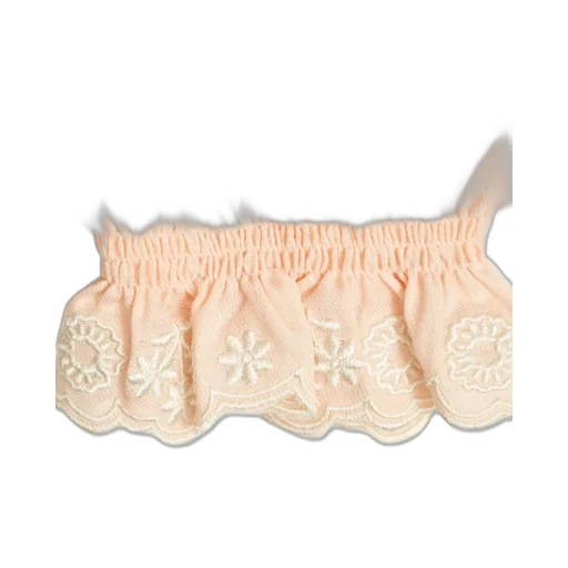 Chloé Kids Floral Embroidered Cap Sleeved Blouse