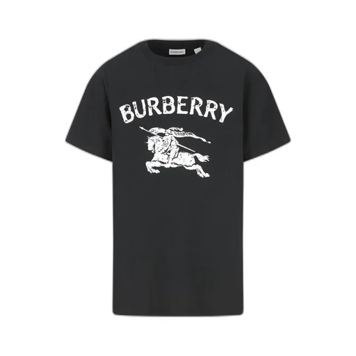 Burberry Kids Logo Printed Crewneck T-Shirt