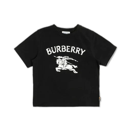 Burberry Kids Logo Printed Crewneck T-Shirt