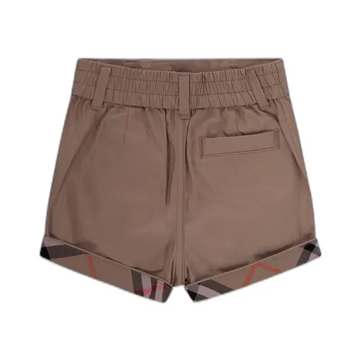 Burberry Kids Check Turn-Up Shorts