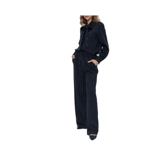 Self-Portrait Rhinestone-Embellished Trousers