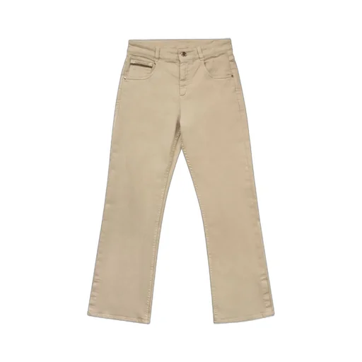 Brunello Cucinelli Kids Dyed Denim Flared Trousers
