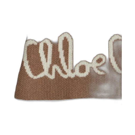Chloé Kids Buttoned Hooded Knit Coat