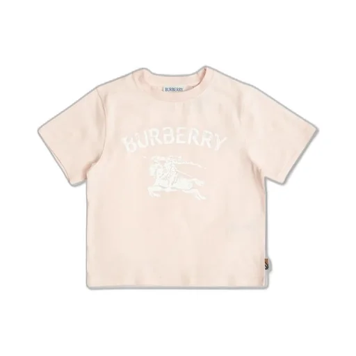 Burberry Kids Logo Printed Crewneck T-Shirt