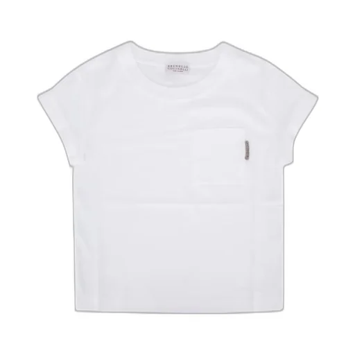 Brunello Cucinelli Kids Monili-Embellished Crewneck T-Shirt
