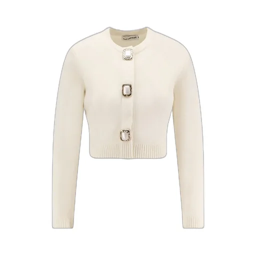 Self-Portrait Button-Up Cropped Cardigan