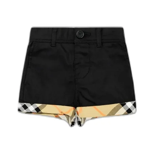 Burberry Kids Check Turn-Up Shorts