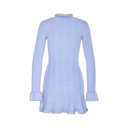 Self-Portrait Pearl Trim Knitted Mini Dress