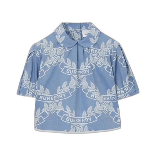 Burberry Puff Sleeves Polo Top Ada