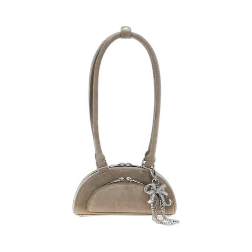 Self-Portrait Mini Bow Charm Embellished Shoulder Bag