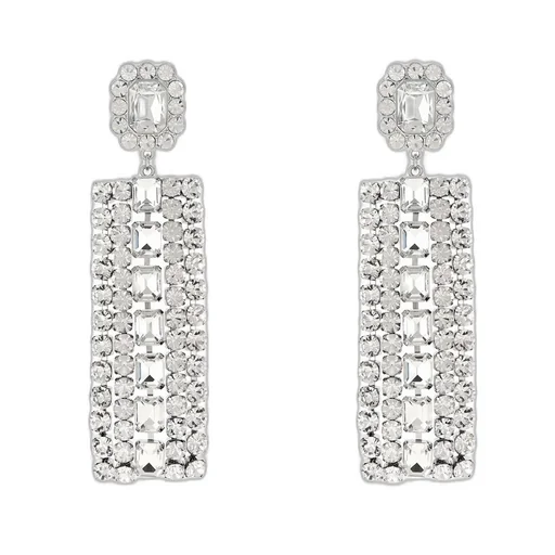 Self-Portrait Embellished Droplet Earrings