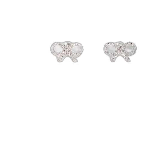 Self-Portrait Micro Bow Embellished Earrings