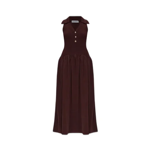 Self-Portrait Ribbed Knit Midi Dress