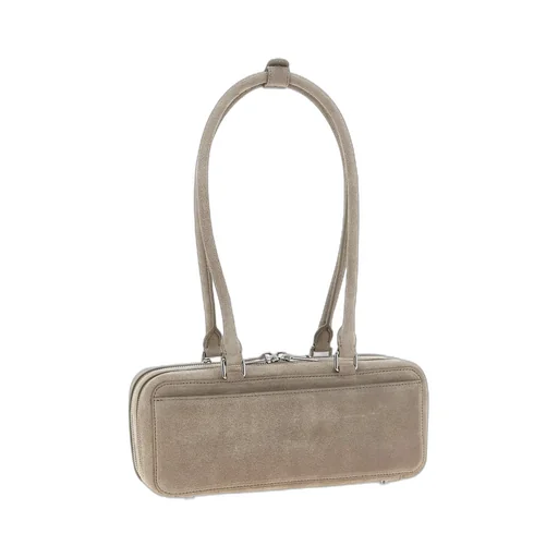 Self-Portrait Bow Charm Embellished Baguette Shoulder Bag