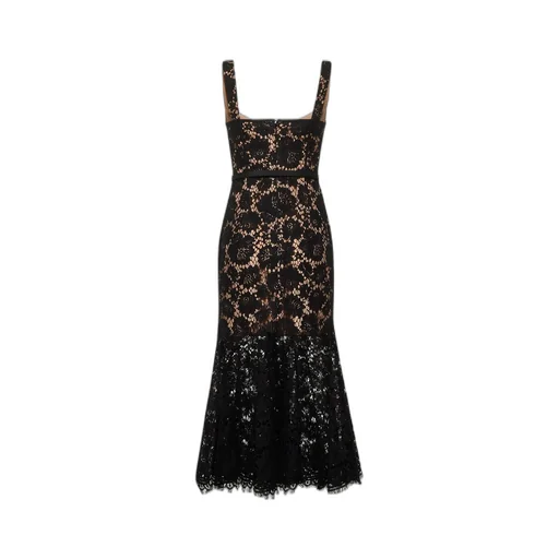 Self-Portrait Fine Lace Midi Dress