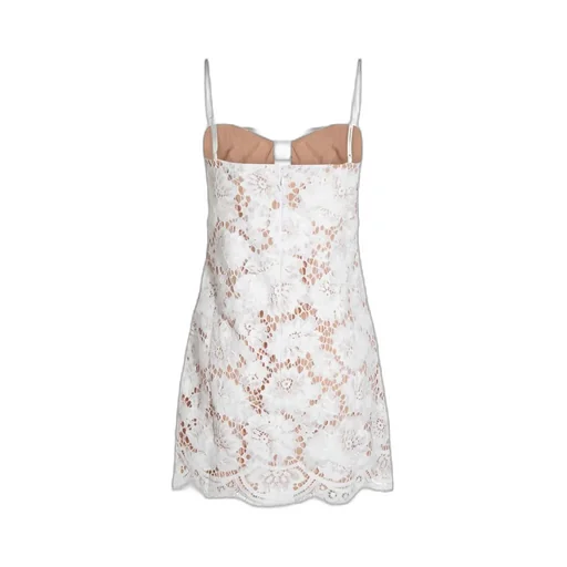 Self-Portrait Lace Bow Mini Dress