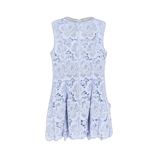 Self-Portrait Flower Lace Mini Dress