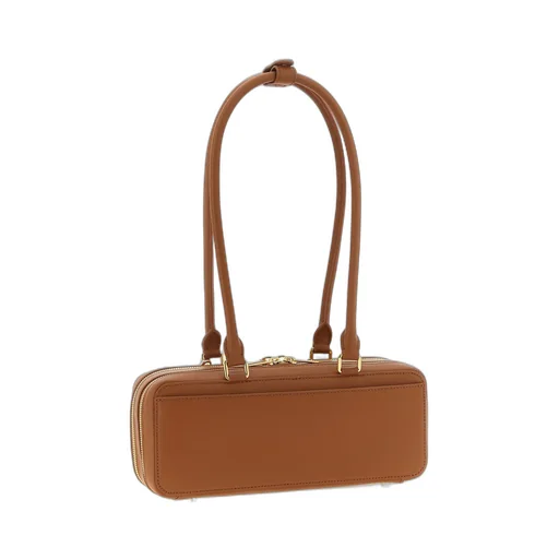 Self-Portrait Bow Charm Embellished Baguette Shoulder Bag