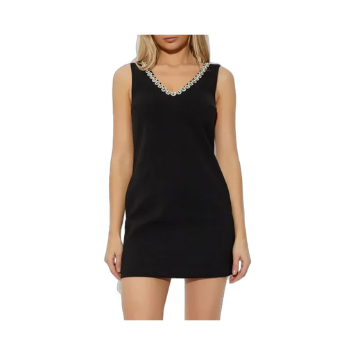 Self-Portrait Embellished Trim Mini Dress