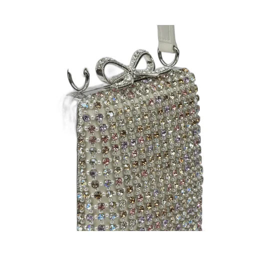 Self-Portrait Bow Embellished Mini Hand Bag