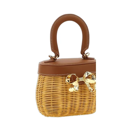 Self-Portrait Bow Basket Bag