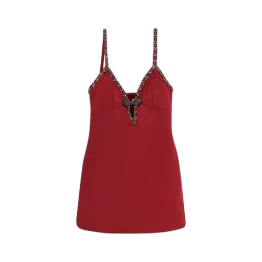 Self-Portrait Satin Strappy Mini Dress