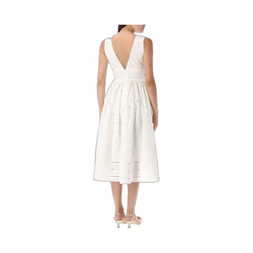 Self-Portrait Broderie Midi Dress