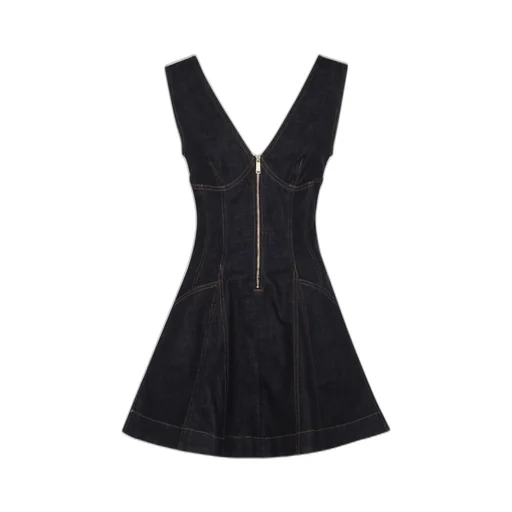 Self-Portrait Denim Mini Dress