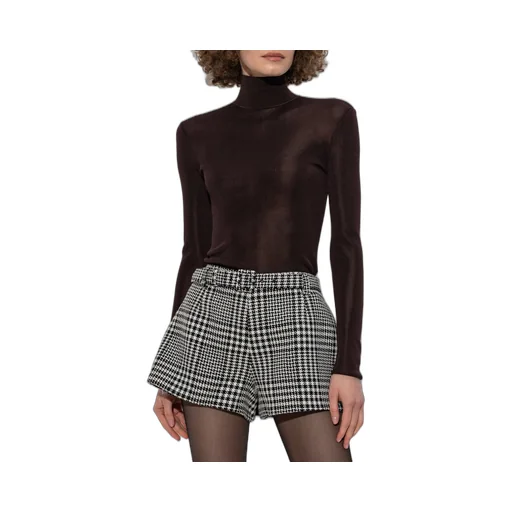 Self-Portrait Turtleneck Fitted Top