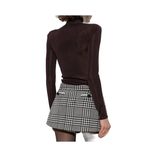 Self-Portrait Turtleneck Fitted Top
