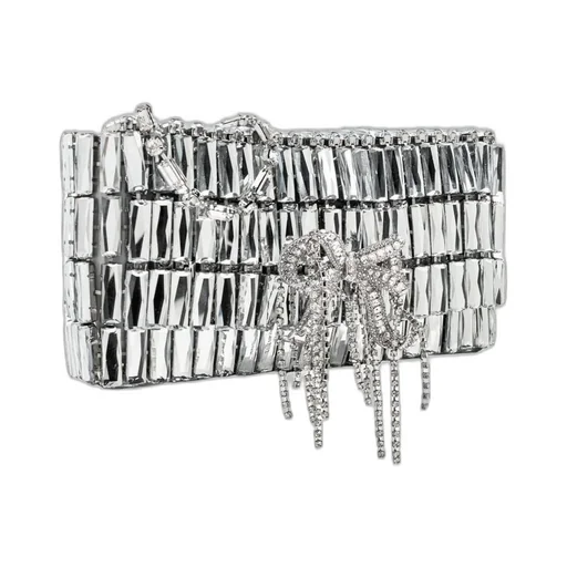 Self-Portrait Embellished Bow Mini Shoulder Bag