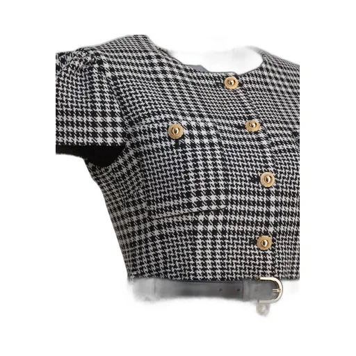 Self-Portrait Houndstooth Midi Dress