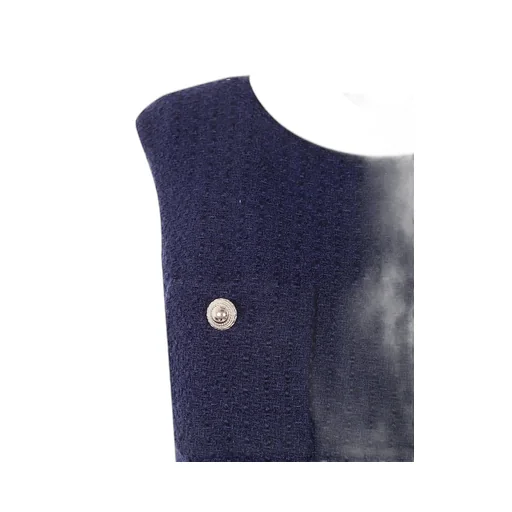 Self-Portrait Boucle Sleeveless Midi Dress