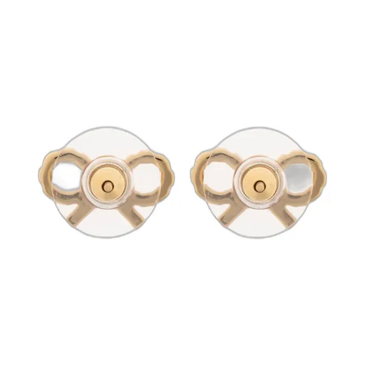 Self-Portrait Embellished Bow Earrings