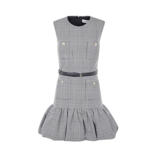 Self-Portrait Prince Of Wales Checked Mini Dress