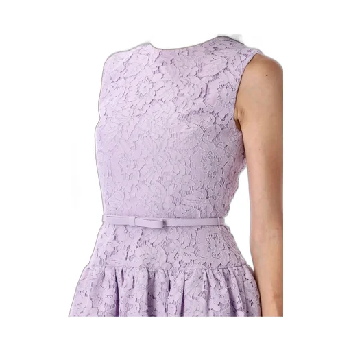 Self-Portrait Lace-Embroidered Mini Dress