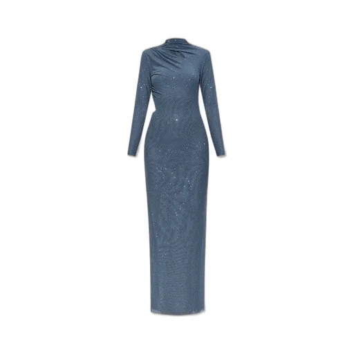 Self-Portrait Embellished Gathered Maxi Dress