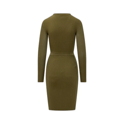 Self-Portrait Cut Out Rib Knit Mini Dress