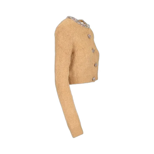 Self-Portrait Embellished Trim Cardigan